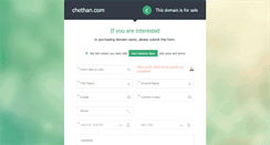 Desktop Screenshot of chethan.com